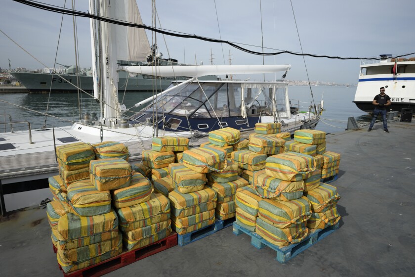 Portugal incauta 8 toneladas de cocaína