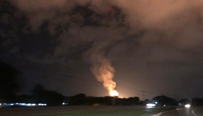 quema controlada de gas