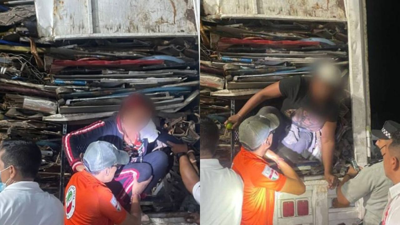 detenidos venezolanos camión México-acn