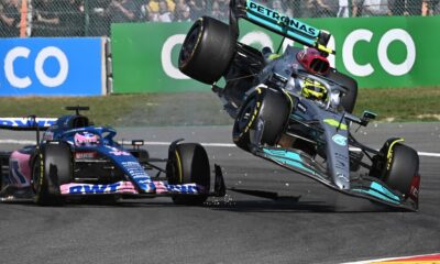 Hamilton abandonó GP de Bélgica-acn