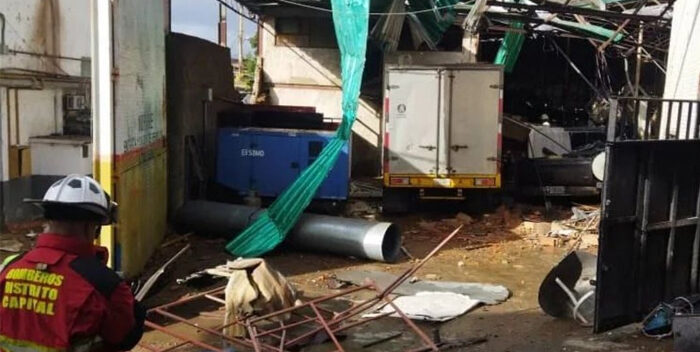 Explosión en fábrica de textil de Boleíta Norte