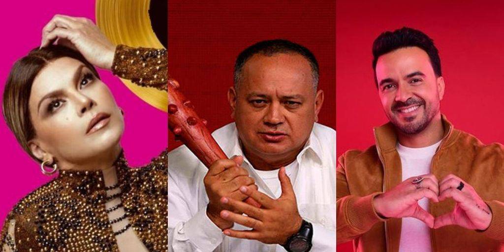 Diosdado Cabello y Luis Fonsi