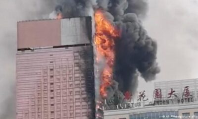 incendio rascacielos China