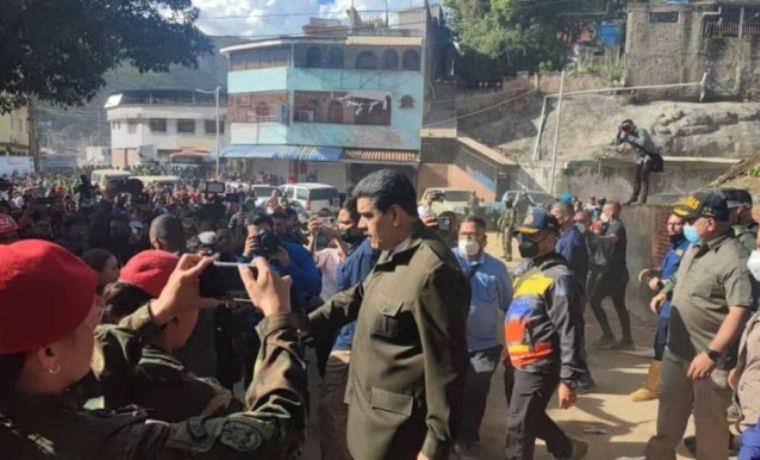 Nicolás Maduro llegó a Tejerías - acn 