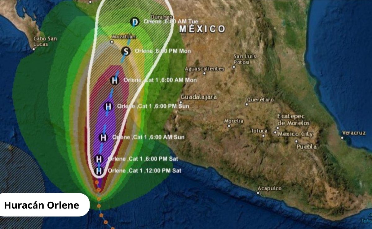 Huracán Orlene - acn
